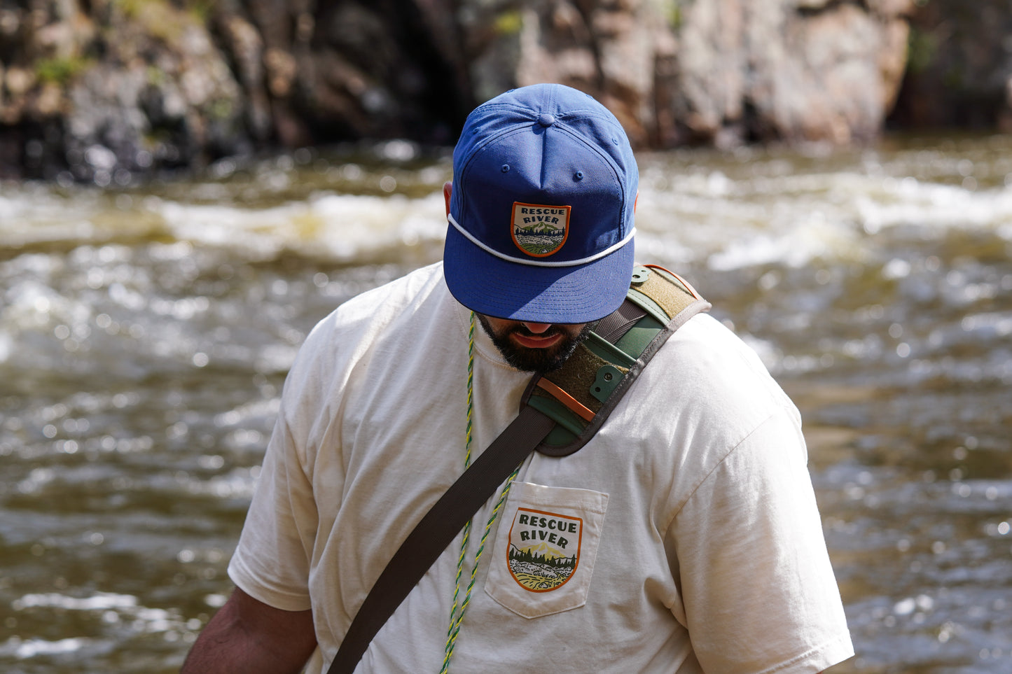 The Vista Cap - Navy and White