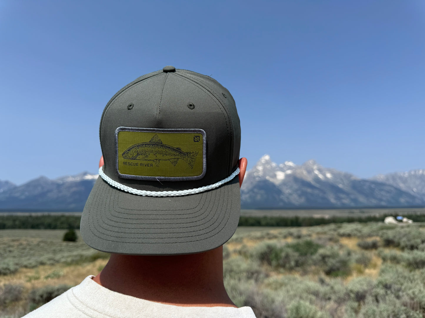 The Trout Cap - Charcoal / White