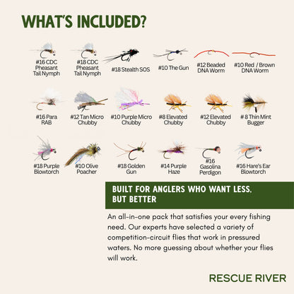 18 Pack of Flies - Picky Trout Assortment