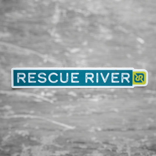 Blue Rescue River Sticker