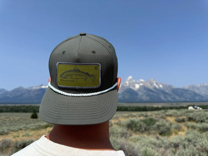 The Trout Cap - Charcoal / White